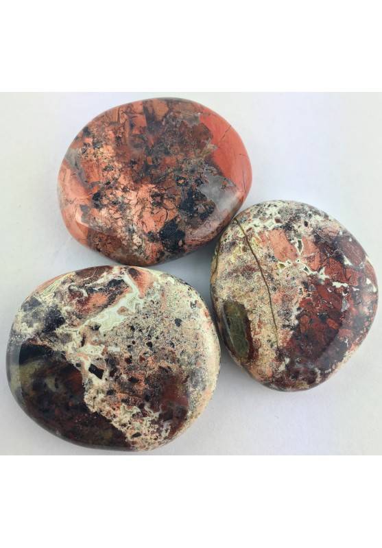 Palmstone dans Jaspe rouge Bréchique Dégringolé Palmstone Cristal thérapie Chakra-1