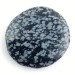 Palmstone in Snow Obsidian Tumbled Stone Snowflake Ossidian Palmstone-2