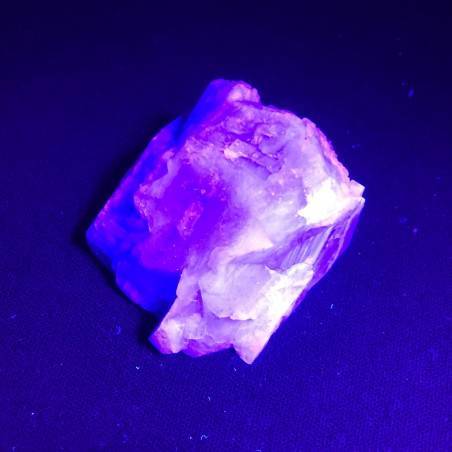 Fluorita Cubica Fluorescente Minerales Coleccionables Rogerley Mine Alta Calidad-4