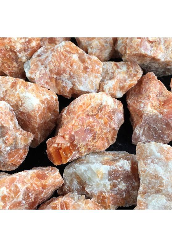 Calcite Arancio - Orchidea Grezza Cristallo Chakra Ciondolo Cristalloterapia A+-1