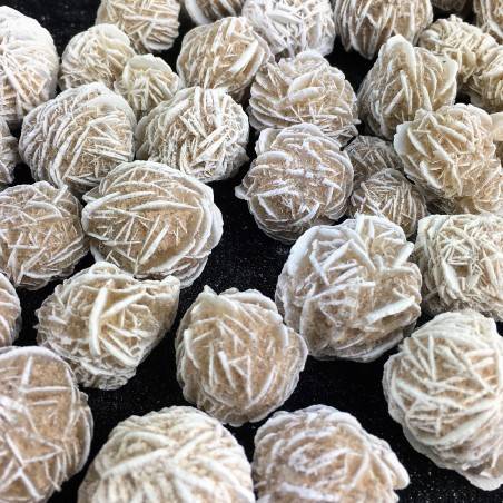 Rose de DÉSERT Brute Sélénite PLÂTRE Naturel Mexique Objets de collection Chakra A+-1
