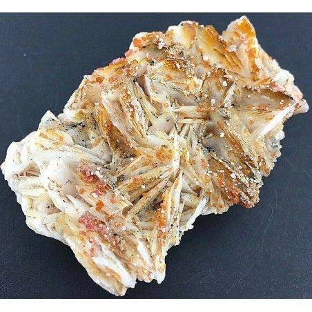BARITE Lamellare su MATRICE con Cristalli di VANADINITE Grezza Collezionismo-2