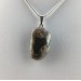 Grey AGATE Pendant Tumbled Stone Necklace High Quality A+ Chakra Reiki Zen-1