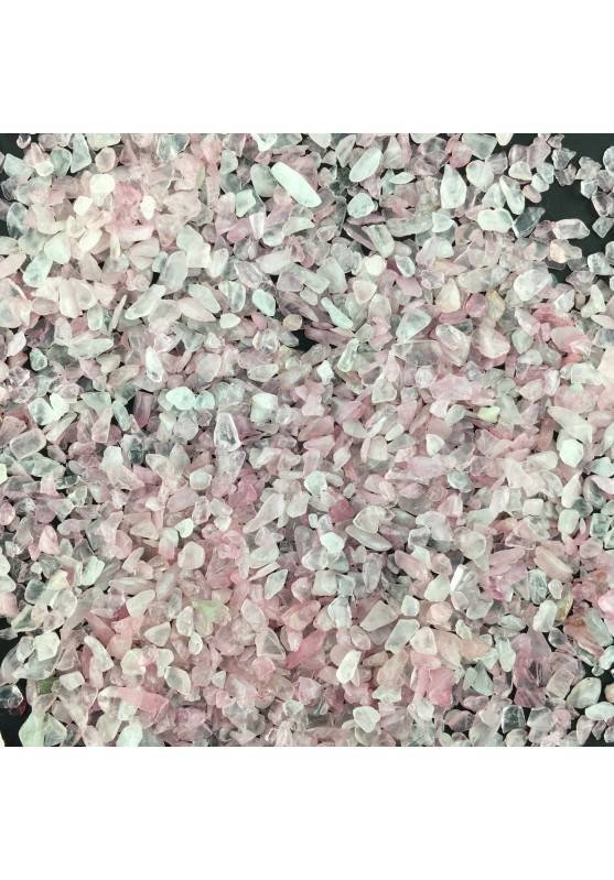 Quarzo Rosa In Granuli 100g Burattati Minerali Cristalloterapia Cristalli Zen A+-1