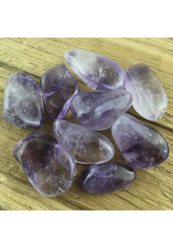 AMETHYST Crystal Tumblestone Meditation Quartz Tumbled Gemstone MINERALS A+-1