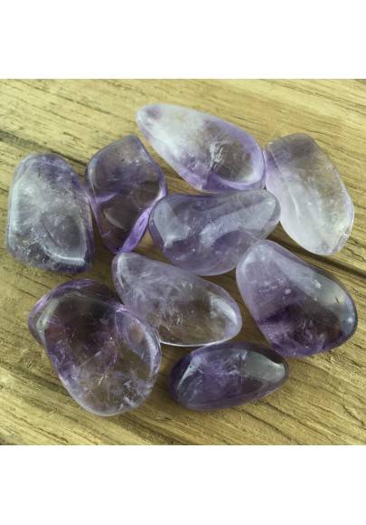 AMETHYST Crystal Tumblestone Meditation Quartz Tumbled Gemstone MINERALS A+-1