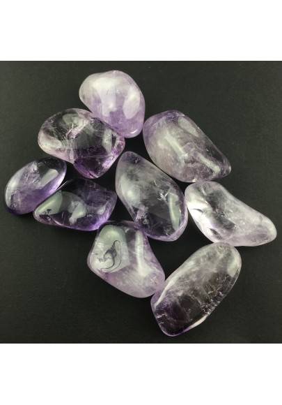 Amatista Rodado Meditación Cristaloterapia A+ [ Amethyst Tumbled Stone ]-1