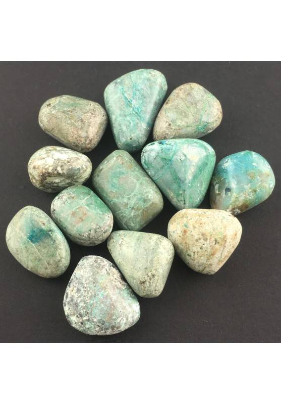 Crisocola Rodado Cristaloterapia Minerales A+ [ Tumbled Chrysocolla Stone ]-1