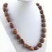 Necklace PEARL in SUN STONE Tumbled Stone Pendant Crystal Healing Jewel A+-2