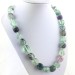 FLUORITE Necklace PEARL - CAPRICORN Tumbled Stone Zodiac Crystal Healing-1