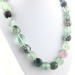 FLUORITE Necklace PEARL - CAPRICORN Tumbled Stone Zodiac Crystal Healing-2