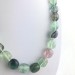 FLUORITE Necklace PEARL - CAPRICORN Tumbled Stone Zodiac Crystal Healing-4