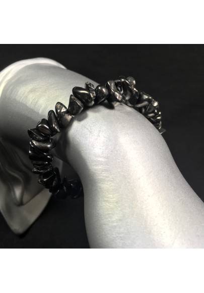 Braccialetto in Shungite Chips Scaglie Bracciale Minerali Chakra Regalo NATALE-1