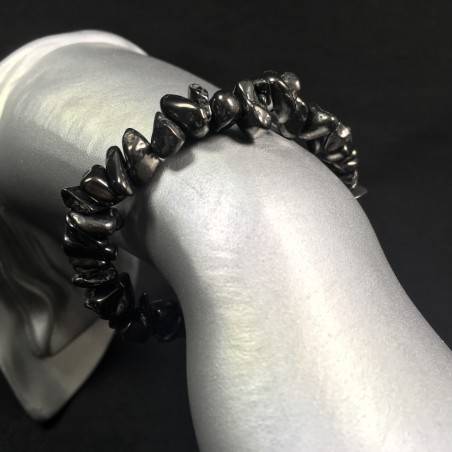 Braccialetto in Shungite Chips Scaglie Bracciale Minerali Chakra Regalo NATALE-1