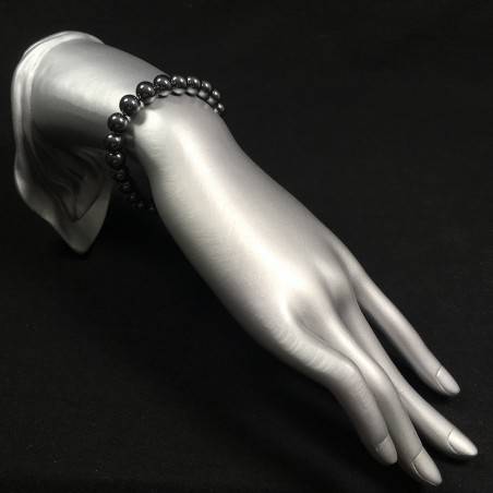 BRACELET dans Hématite Bracelet a sphères 9mm Bijoux Unisex Hématite Bracelet-2