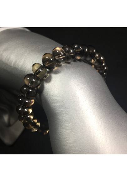Pulsera en CUARZO Ahumado Marrón CAPRICORNIO SAGITARIO Pulsera Zodiaco A+-1