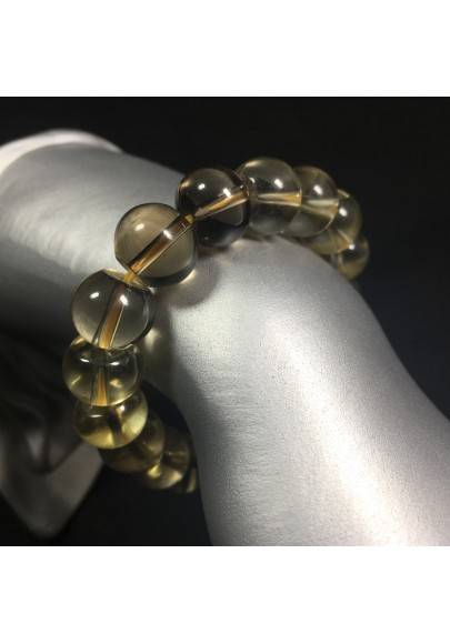 SMOKED QUARTZ Bracelet MINERALS Crystal Healing Chakra Reiki Zen A+-1
