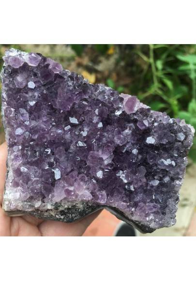 AMETHYST Crystal DRUZY Purple Geode MINERALS Special 253gr 23x95x71mm A+-1