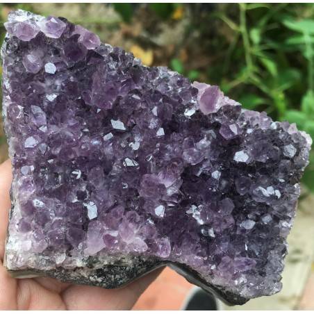 AMETHYST Crystal DRUZY Purple Geode MINERALS Special 253gr 23x95x71mm A+-1