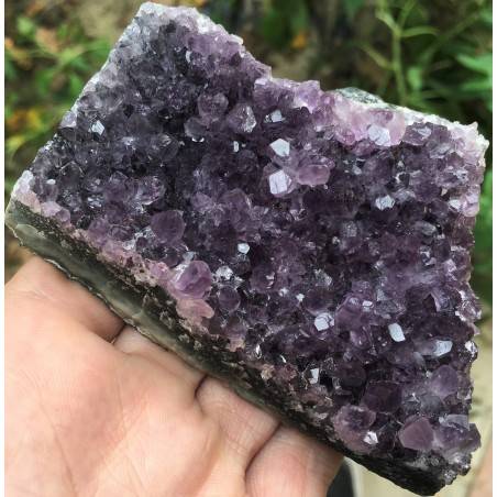 AMETHYST Crystal DRUZY Purple Geode MINERALS Special 253gr 23x95x71mm A+-2