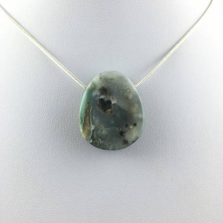 Pendant Special in Orbicolar Ocean JASPER Necklace Crystal Healing A+-1