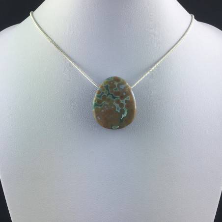 Pendant Special in Orbicolar Ocean JASPER Necklace Crystal Healing A+-4