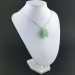 Ciondolo FLUORITE VERDE - CAPRICORNO Zodiaco Spirale Placcata Argento Collana A+-2