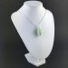 Ciondolo FLUORITE VERDE - CAPRICORNO Zodiaco Spirale Placcata Argento Collana A+-4