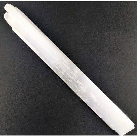 GRANDE Bacchetta SELENITE Grezza Pietra degli Angeli Pietra Bianca Trasparenza-2