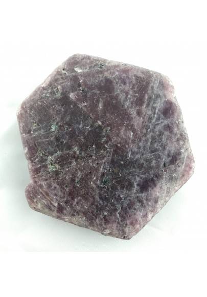 Stupenda fetta RUBINO GREZZO Esagonale Minerali Cristalloterapia Chakra Reiki-1
