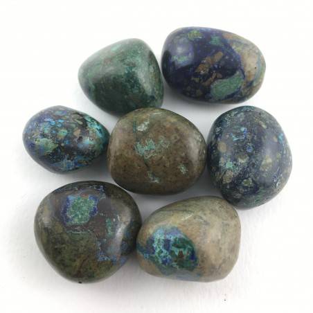 Crystal Tumbled Azurite and Malachite Chakra Reiki Crystal Healing Meditation-2