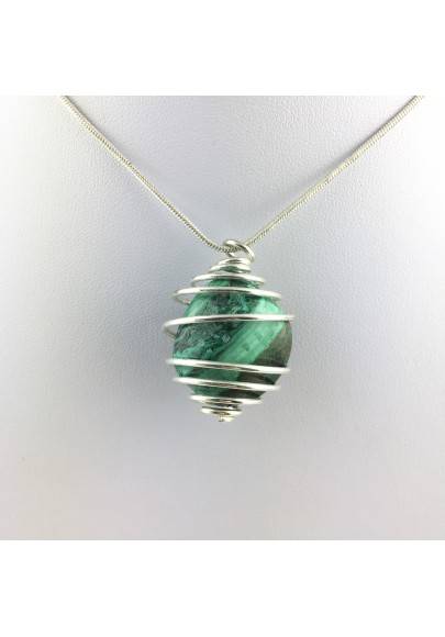 Pendant Tumbled Authentic Azurite and Malachite Zodiac Libra Scorpio Capricorn-1