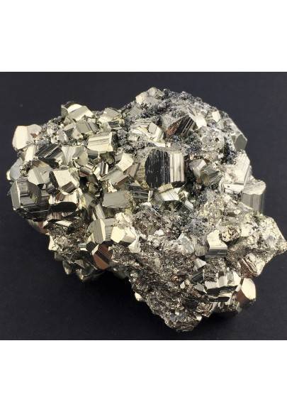 * Minéraux * PYRITE pentagonal du pérou Qualité Extra Objets de collection Reiki 362g-1