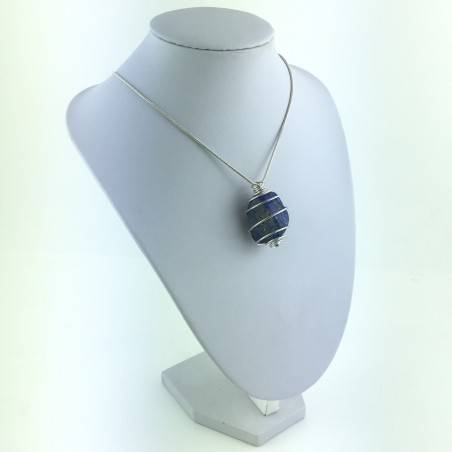 Pendant LAPIS LAZULI Tumbled Stone Necklace Minerals Crystal-Therapy Healing-4
