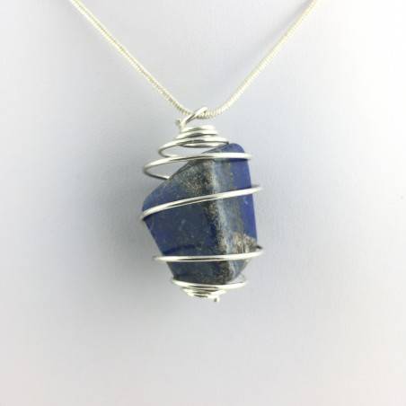 Pendant LAPIS LAZULI Tumbled Stone Necklace Minerals Crystal-Therapy Healing-2