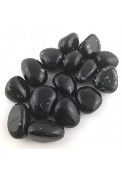 Snow Obsidian Tumbled Stones MINERALS Crystal Healing Polished-1