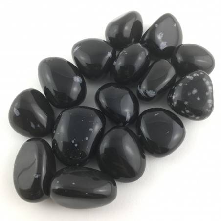 Snow Obsidian Tumbled Stones MINERALS Crystal Healing Polished-1