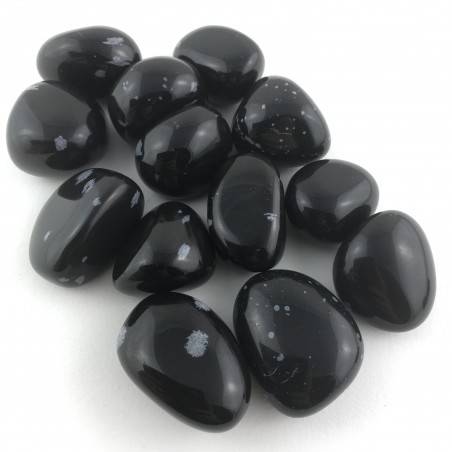 Snow Obsidian Tumbled Stones MINERALS Crystal Healing Polished-2