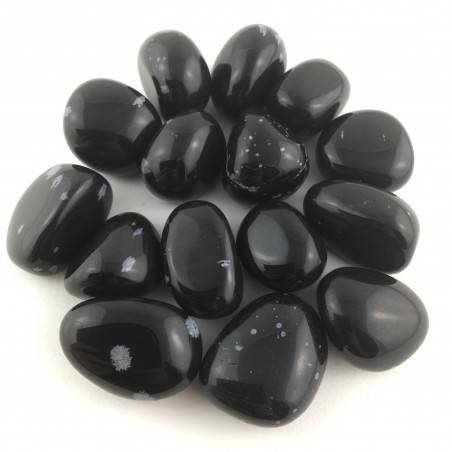 Snow Obsidian Tumbled Stones MINERALS Crystal Healing Polished-3