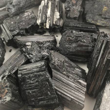 Black Tourmaline Shorlite Rough No electromagnetic waves Minerals Chakra Reiki-3