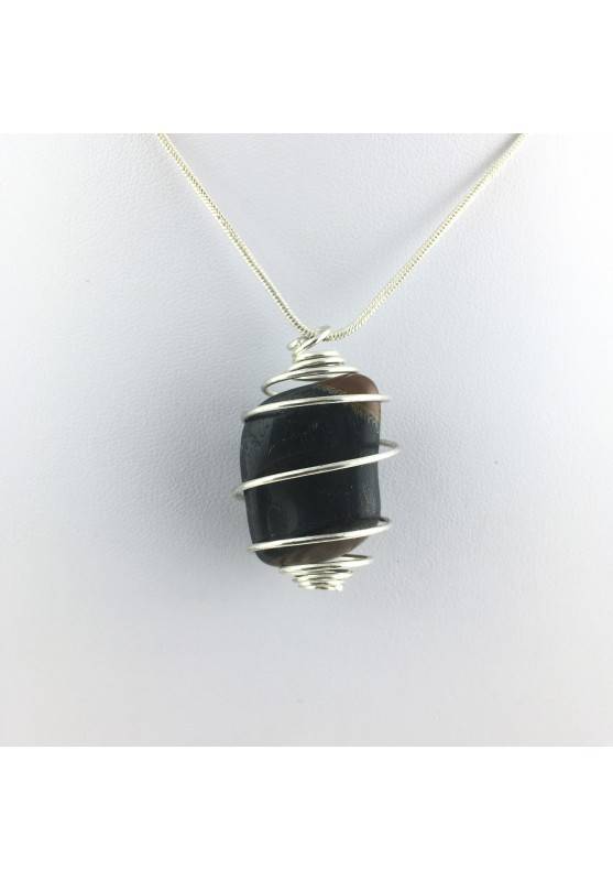 Pendant Mineral Medium Falcon Eye Tumbled Stone Zodiac Minerals Capricorn-1