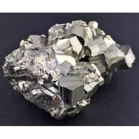 * MINERALES * PIRITA Pentagonal Perù Calidad A+ Cristaloterapia Coleccionables-3