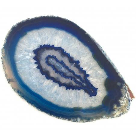 MINERALS *  GORGEOUS Blue AGATE SLICE Crystal Healing Chakra Gemstone-2