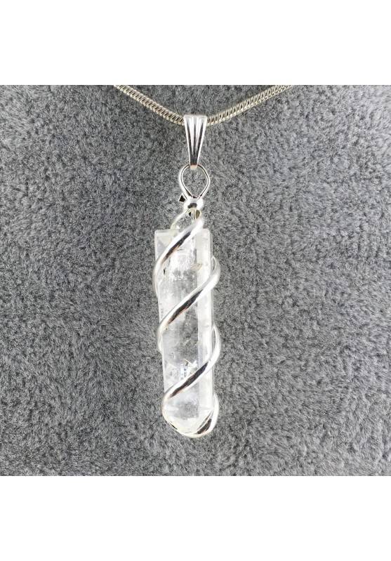Pendant HYALINE QUARTZ Rock Crystal Minerals Crystal Healing-1