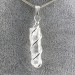 Pendentif Obélisque de Quartz Hyalin Cristal de roche EXTRA Collier-1