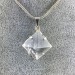 Pendant pyramid HYALINE QUARTZ Rock Crystal Minerals Necklace Crystal Healing-1