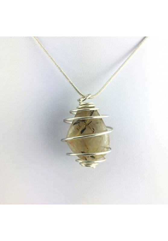 Pendants RUTILATED QUARTZ Minerals EXTRA Necklace Quality A++ Crystal Healing-1