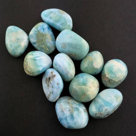 MINERALES * Precioso Rodado de LARIMAR Calidad Extra Piedra Preciosa 15 carati-2