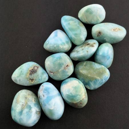 MINERALES * Precioso Rodado de LARIMAR Calidad Extra Piedra Preciosa 15 carati-3