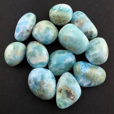 MINERALES * Precioso Rodado de LARIMAR Calidad Extra Piedra Preciosa 15 carati-1